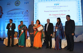 STPI’s Woman Entrepreneur of the Year (IT) 2015 Award to Sangeeta Kulkarni, Co-founder & CEO, Brickwork India STPI’s Woman Entrepreneur of the Year (IT) 2015 Award to Sangeeta Kulkarni, Co-founder & CEO, Brickwork India