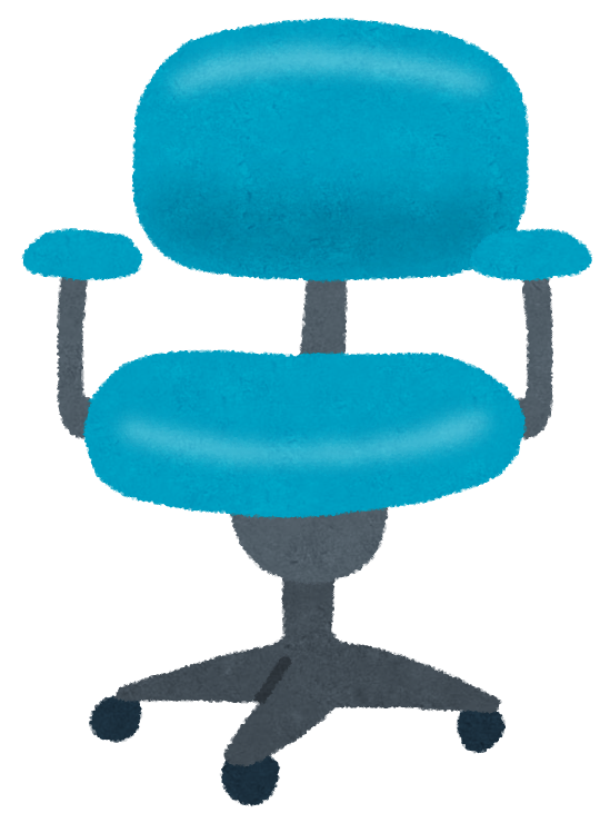 無料イラスト かわいいフリー素材集 オフィスチェアのイラスト 椅子