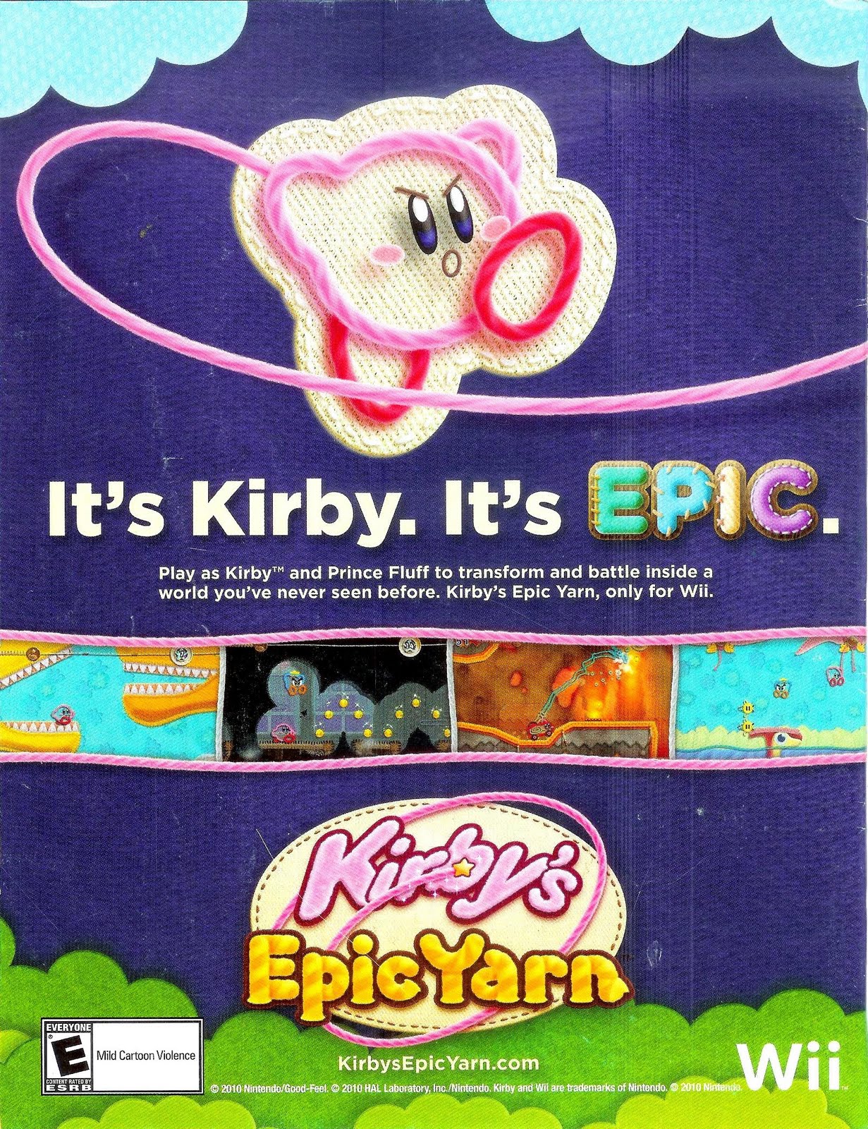 Apple Syrup Video Game Review! Kirby's Epic Yarn!