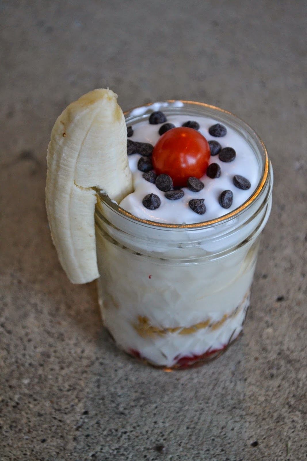 Growing Up Veg Back to School Breakfast Banana Split Parfait
