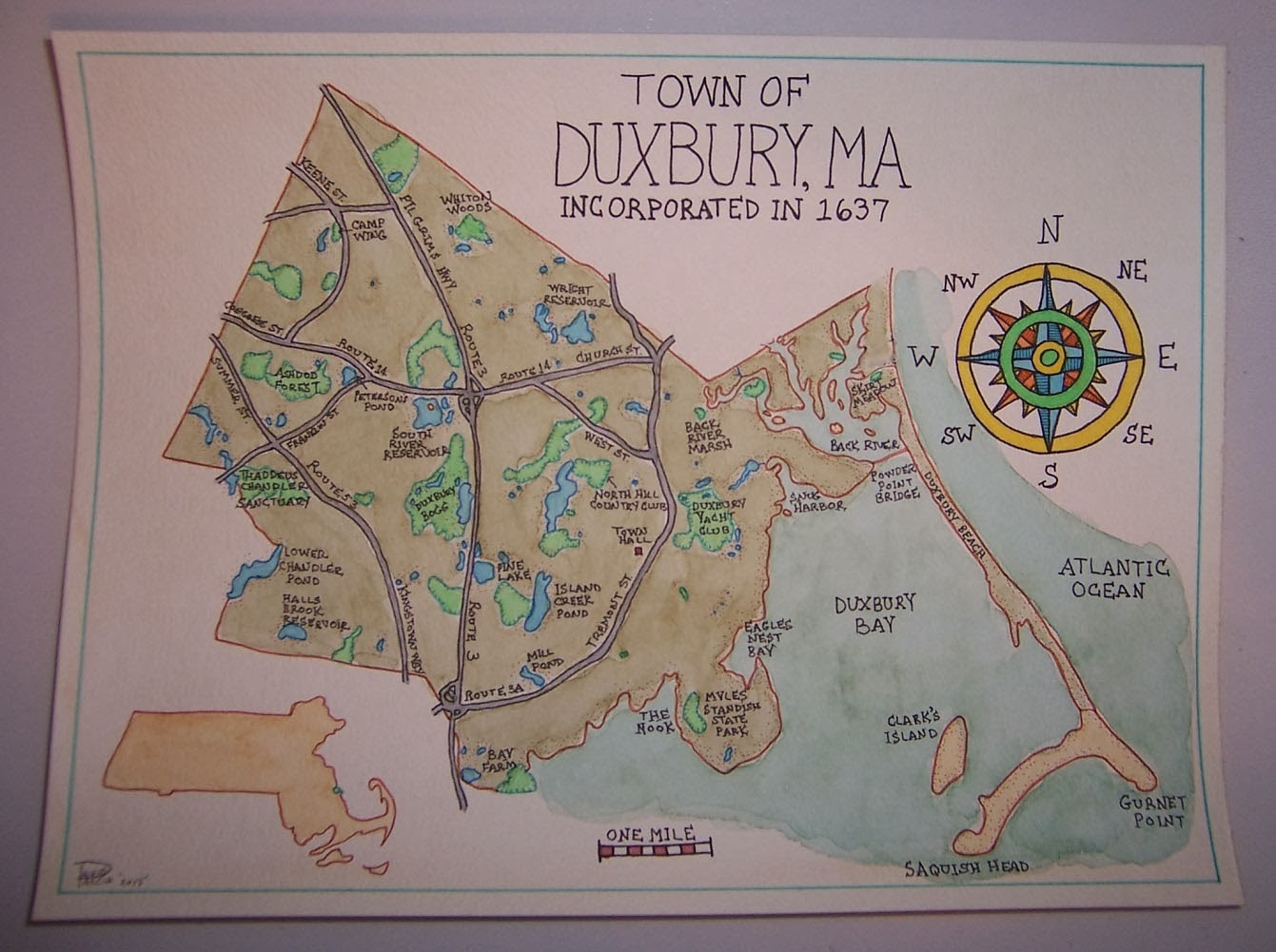 DAVID WASTING PAPER 'Tis the Season...' for map commissions.