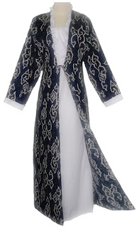 +baju+gamis+batik+(3) Contoh Gambar Model Baju Gamis Batik Terbaru