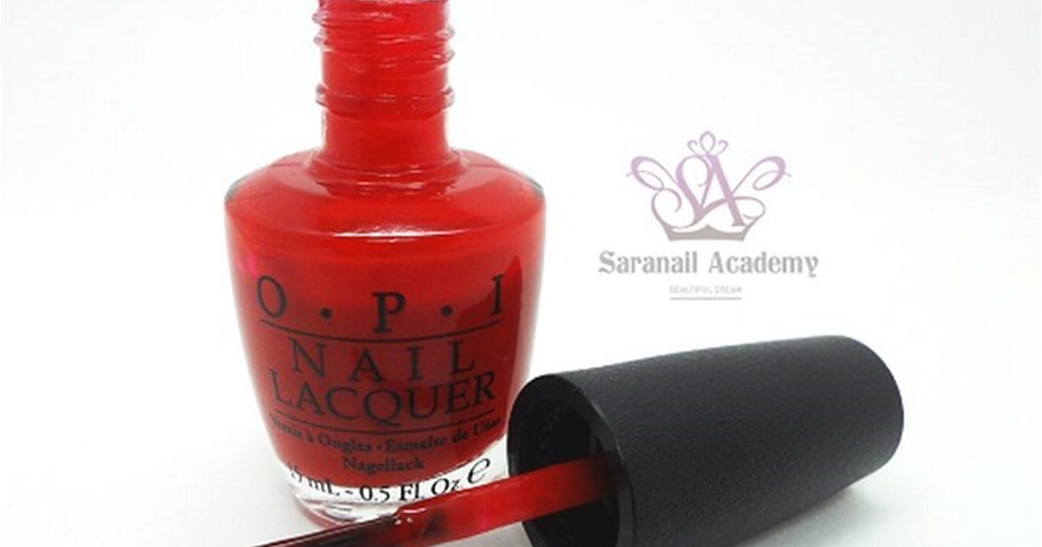 1. OPI Nail Lacquer in "Big Apple Red" - wide 8