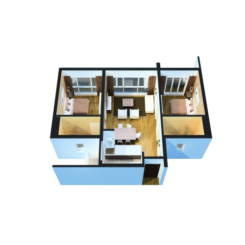 Căn hộ chung cư loại A: 75m2