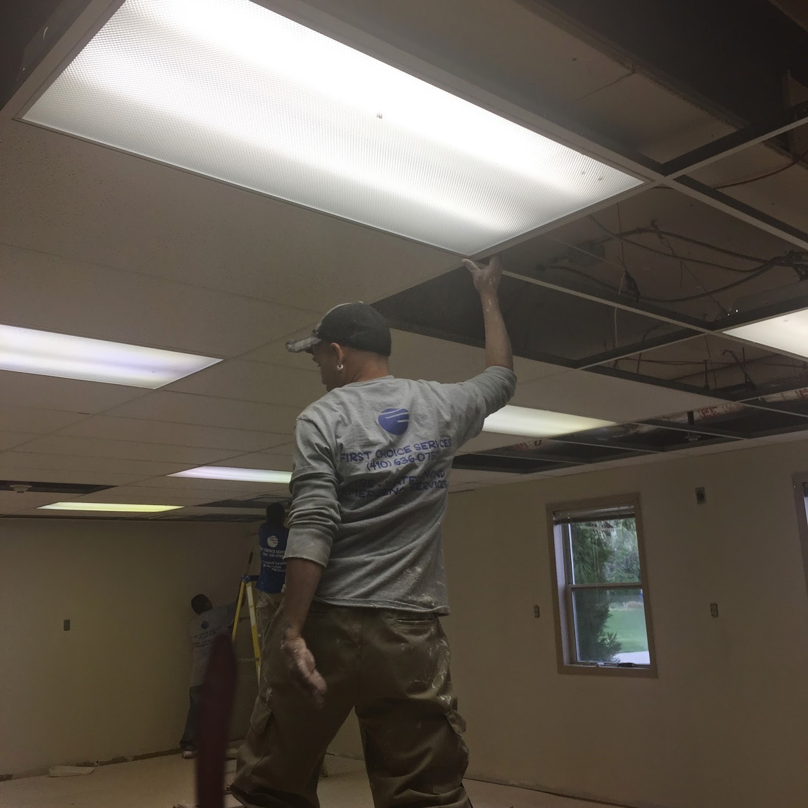 Temple Beth Shalom Construction Blog Replacing Ceiling Tiles