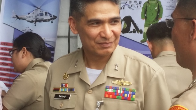 Navy vice commander Rear Adm. Caesar Taccad said in December that the submarines can be used as ''deterrence.'' Rear Adm. Caesar Taccad