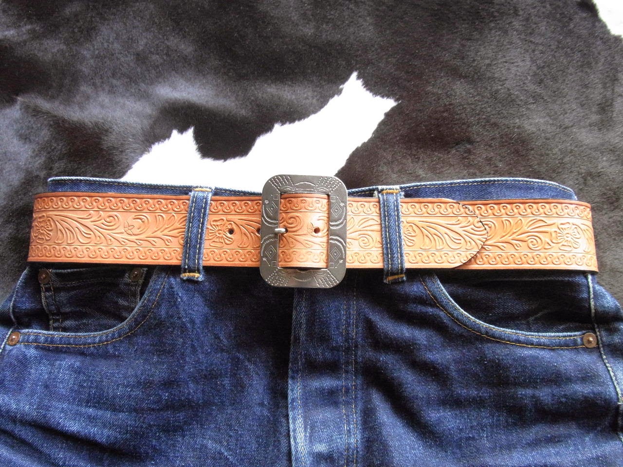 ACE WESTERN BELTS VINTAGE STYLE WESTERN BELT