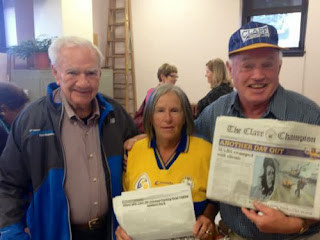 Convivial Clare supporters - Pat, Janet & Flan Convivial Clare supporters - Pat, Janet & Flan