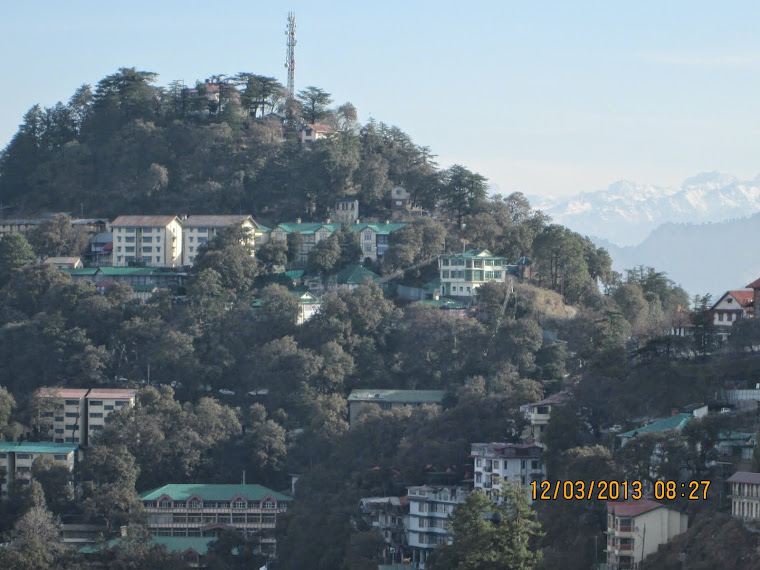 "JAKHOO HILL" the highest point in Shimla.