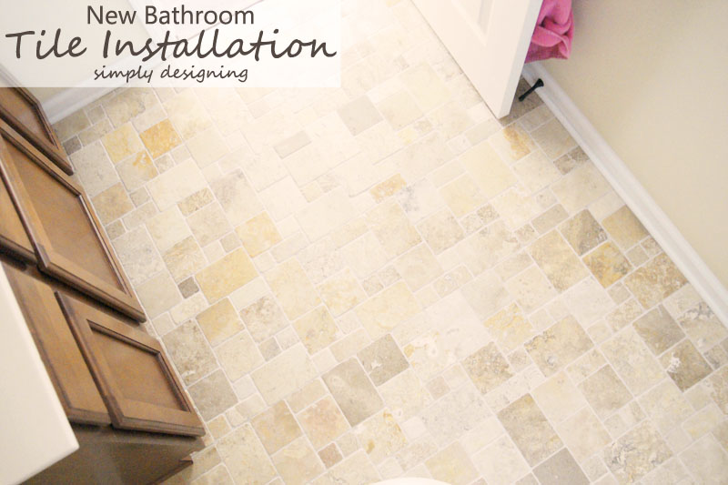 New Bathroom Tile Installation | a complete tutorial for how to demo, prep, install concrete backer board and install tile | #diy #bathroom #tile #thetileshop @thetileshop