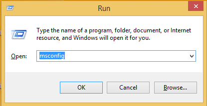 Win+R Boot Windows 8 Safe Mode