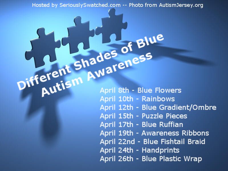 Peace Love Lacquer Different Shades of Blue Autism Awareness Challenge
