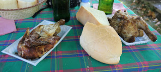 Slightly dry chicken, but lovely bread Slightly dry chicken, but lovely bread