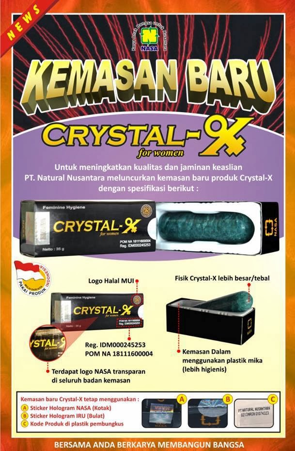 CiriCiri Kemasan Crystal X Asli Dari Awal Sampai Sekarang Jual