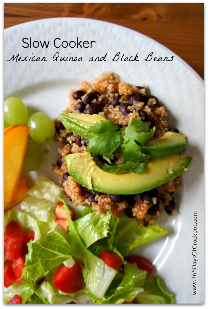 Recipe for Slow Cooker Mexican Quinoa and Black Beans (vegan slow ...