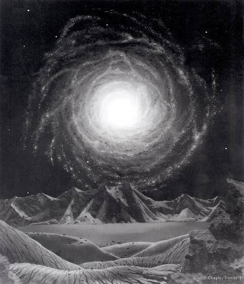 Chesley Bonestell Space Art (The Milky Way Galaxy, by Chesley Bonestell) Chesley Bonestell Space Art (The Milky Way Galaxy, by Chesley Bonestell)