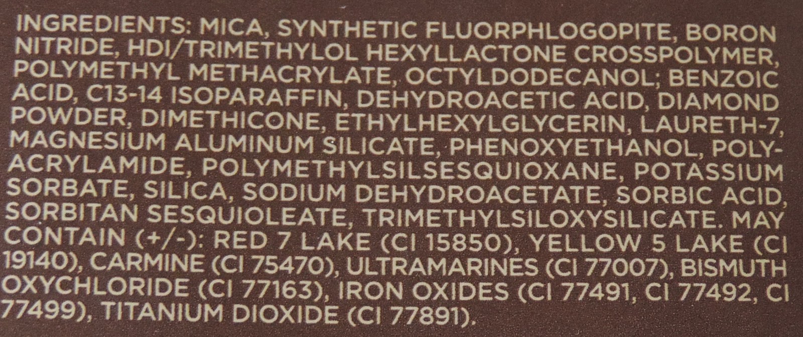 Hourglass Ambient Lighting Blush Ingredient List