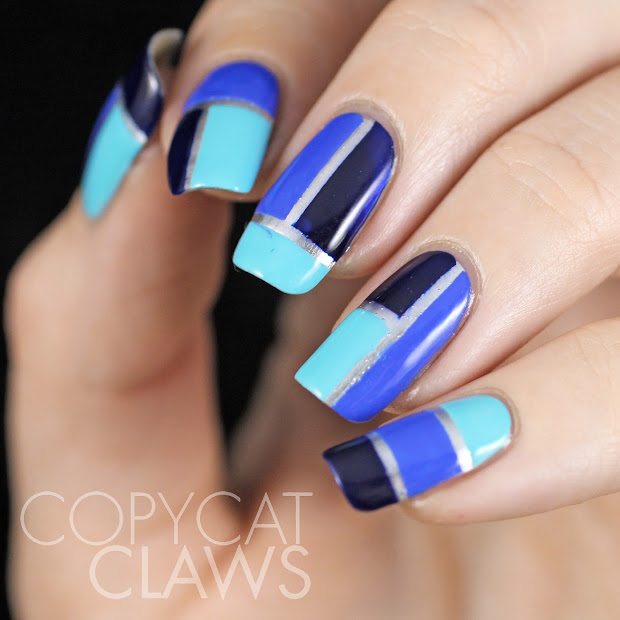 copycat claws blue color block