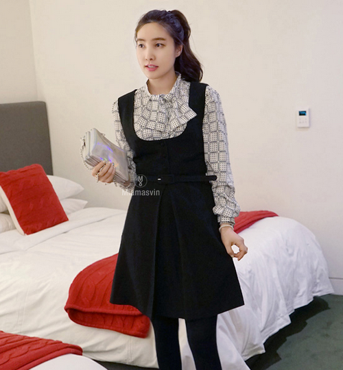 korean pinafore dress
