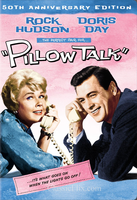 Pillow Talk ad with Doris Day and Rock Hudson.
