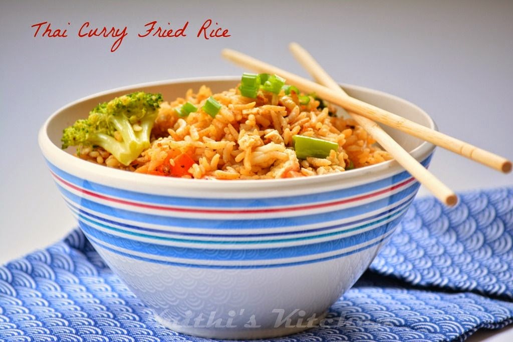 Krithi's Kitchen Thai Curry Fried Rice Rice Recipes