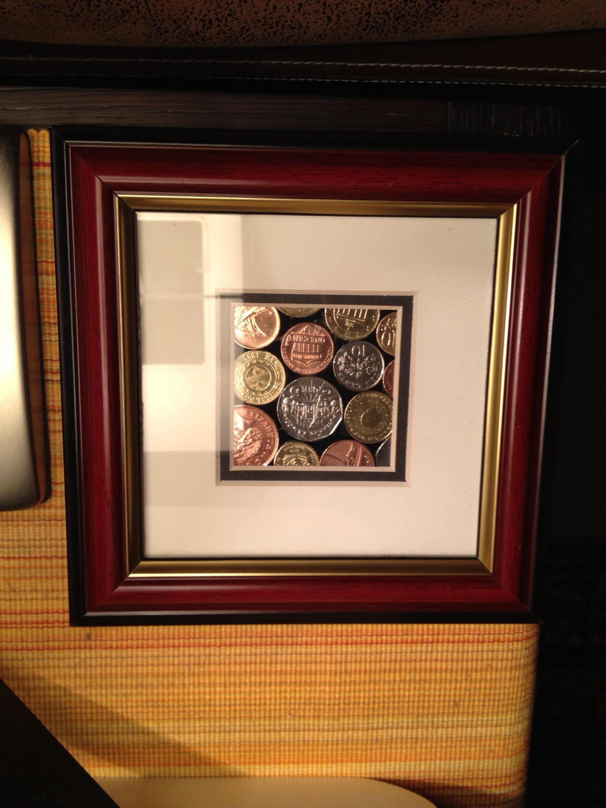 Yarn Over The Rainbow Framed Coin Art