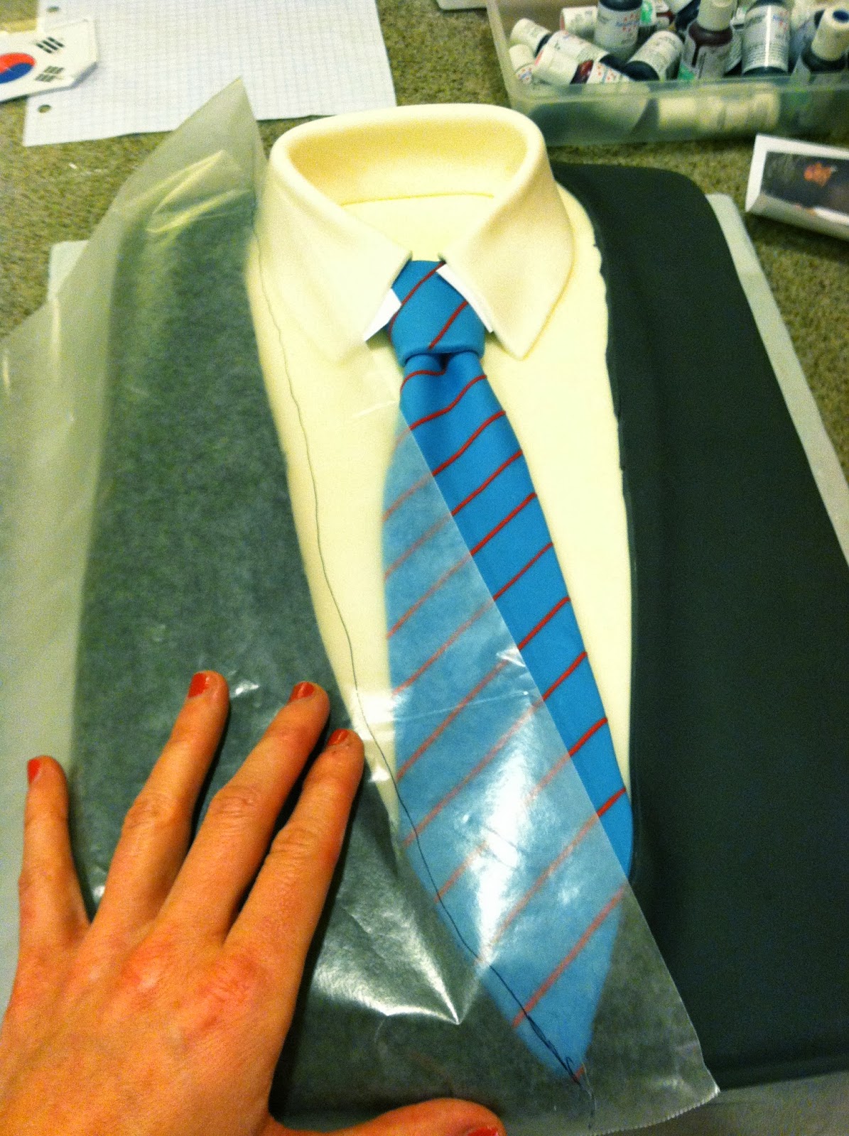 Sara Elizabeth Custom Cakes & Gourmet Sweets Suit and Tie Cake