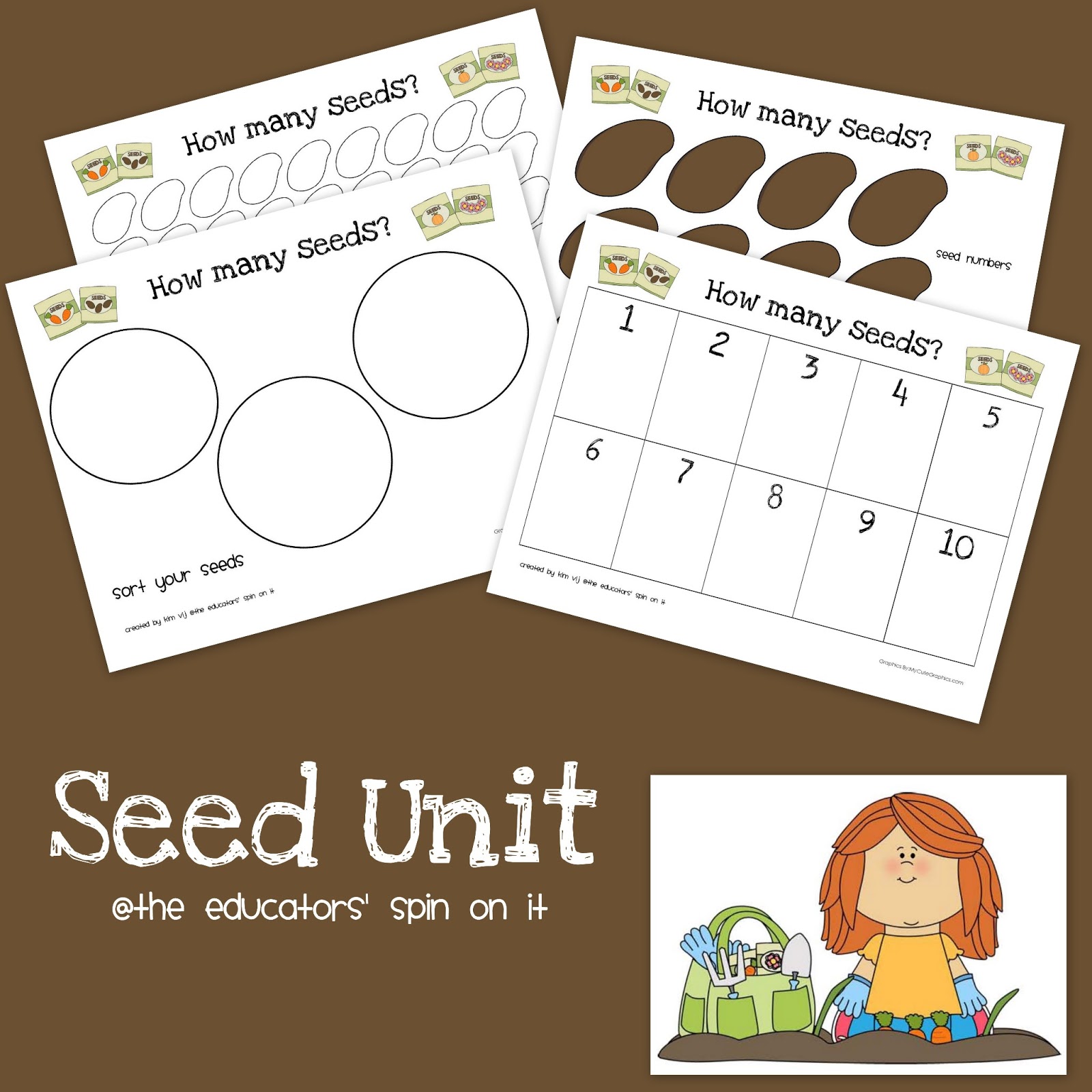 Printable Seed Activities Inspired by The Tiny Seed by Eric Carle The