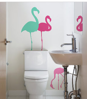flamingo wall decals