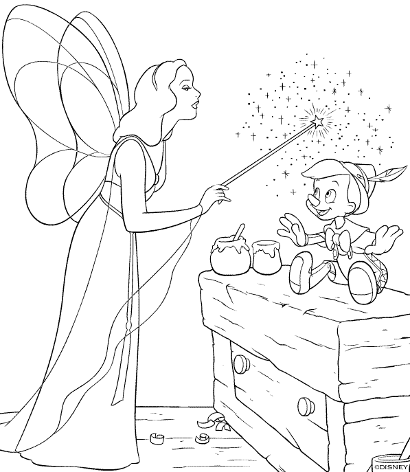 pintar é divertido desenhos para colorir pinóquio