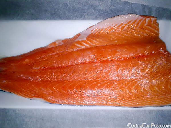 Salmon marinado - Receta paso a paso
