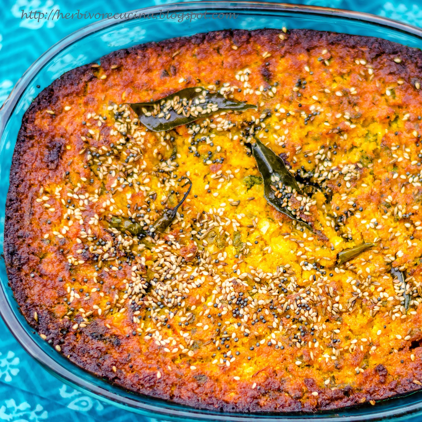 Herbivore Cucina Mixed Lentil Handvo Savory Lentil Cake