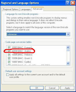 Menginstall Bahasa Arab pada Windows XP