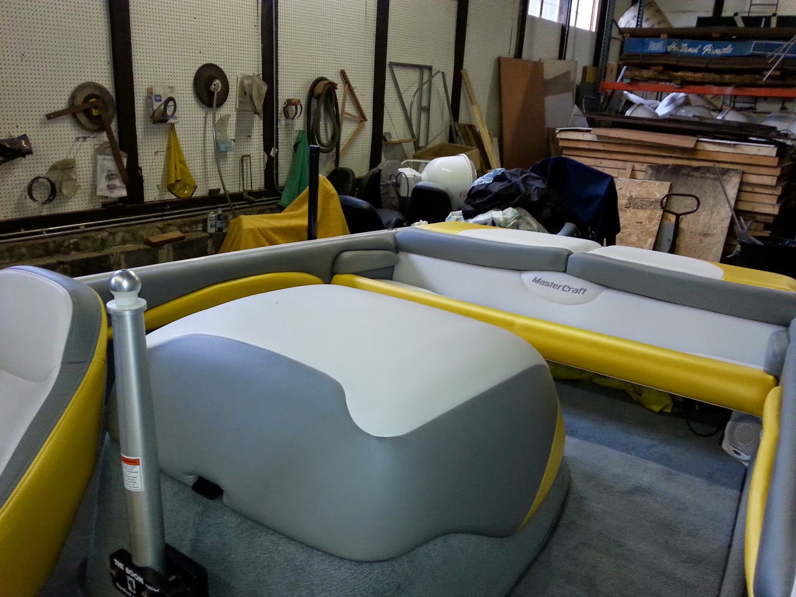 Homestyle Custom Upholstery and Awning Custom Mastercraft Boat Interior