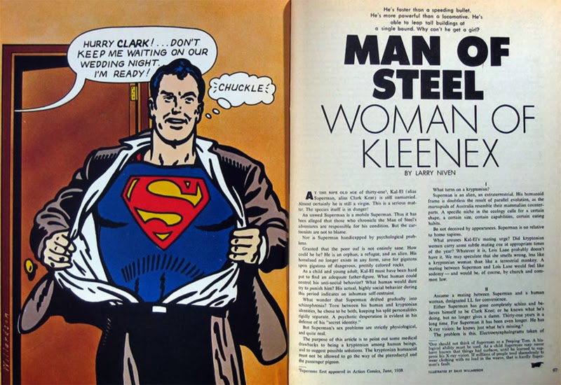 Man of steel woman of kleenex essay image