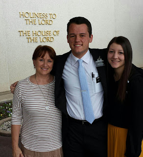 With Aunt Cheryl and Misa at the Provo Temple on 9/29/15
