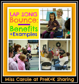 photo of: Lap Bounce Rhymes and Rhythms with Miss Carole at PreK+K Sharing (Examples + Benefits) 