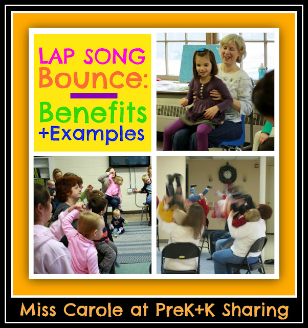 photo of: Lap Bounce Rhymes and Rhythms with Miss Carole at PreK+K Sharing (Examples + Benefits) 