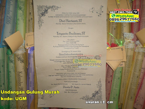Undangan Gulung Murah unik