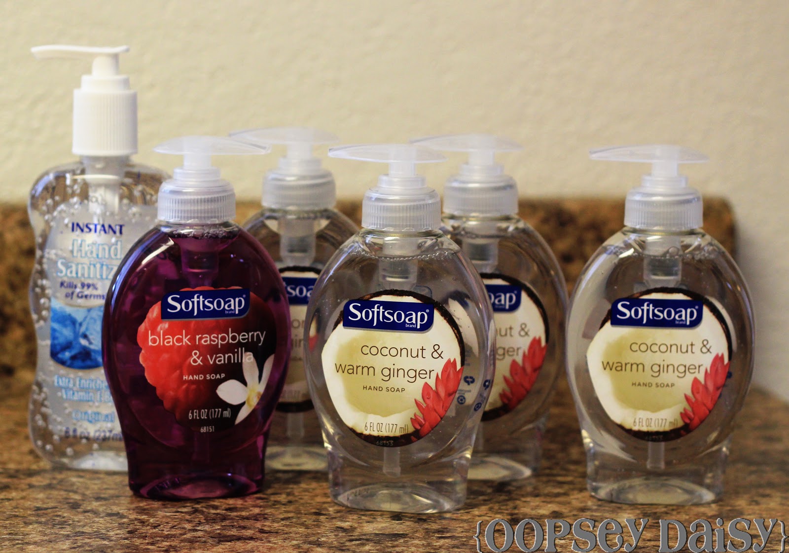i started out by purchasing a handful of soaps at the dollar store