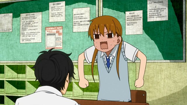 My Little Monster Anime Image Shizuku and Haru getting into a conversation