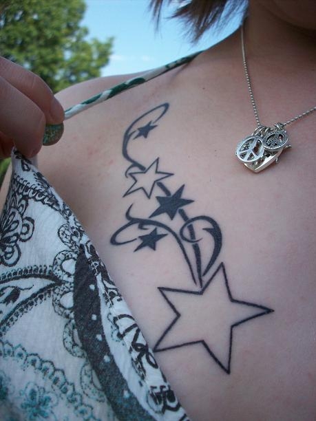 Popular Star Tattoo Designs stars tatoo