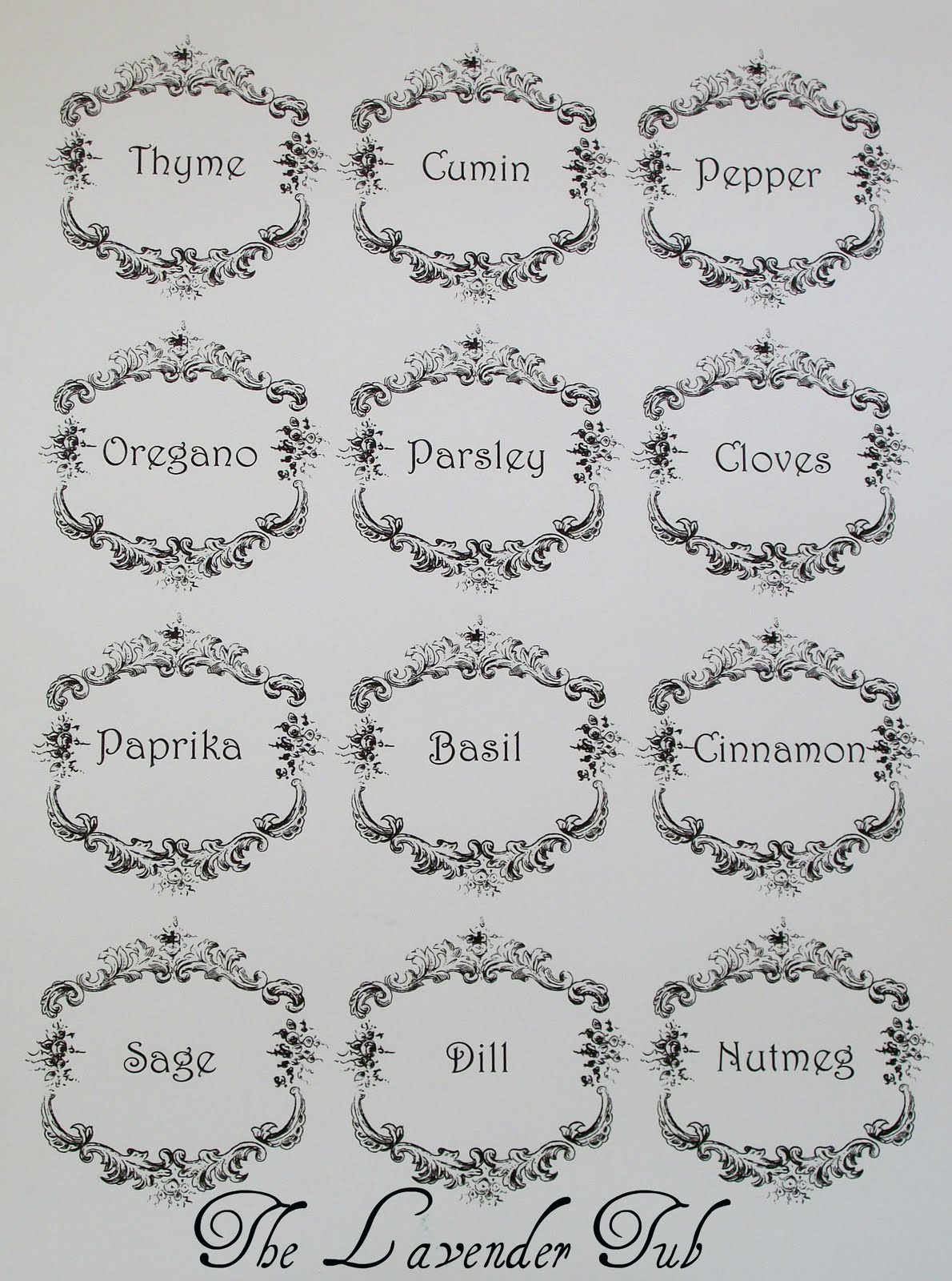 The Lavender Tub Spice Rack