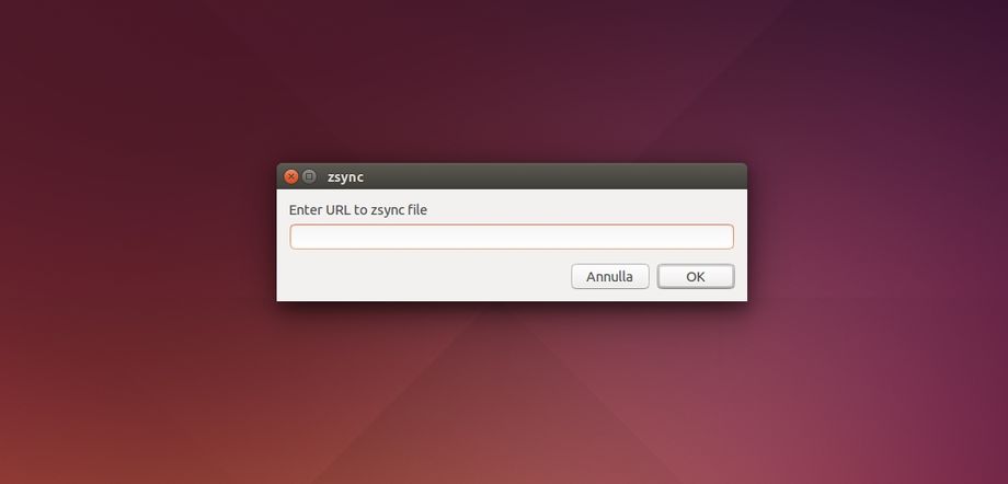 Zsync GUI in Ubuntu