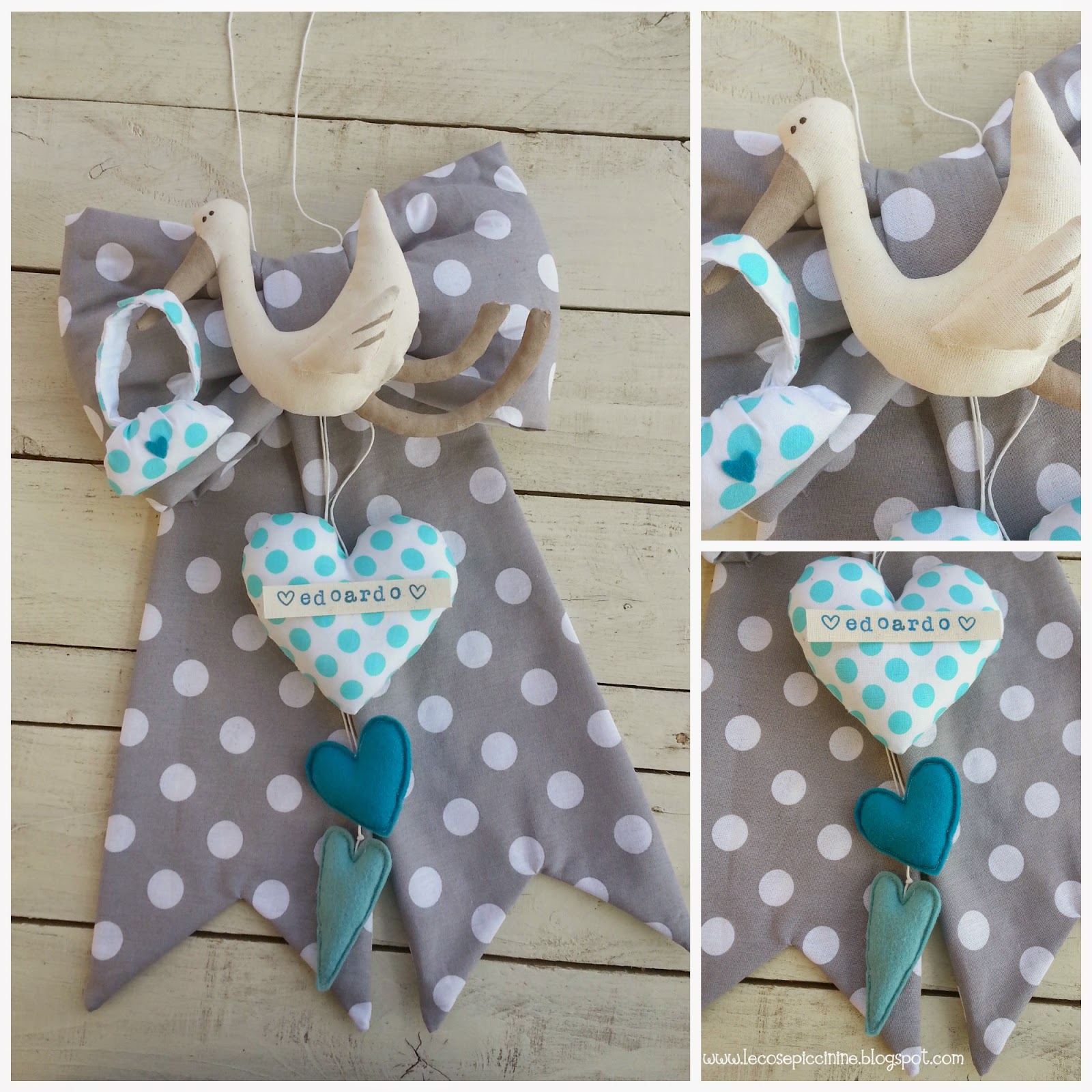 coccarde nascita in legno