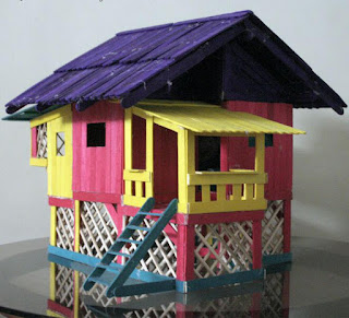 rumah tradisional dari stik es krim cara membuat rumah tradisional dari stik es krim