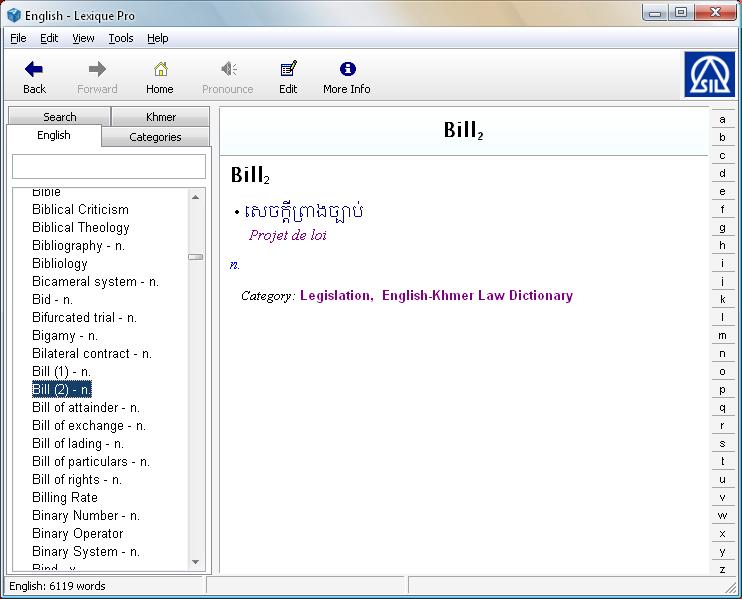 Dictionary Khmer English
