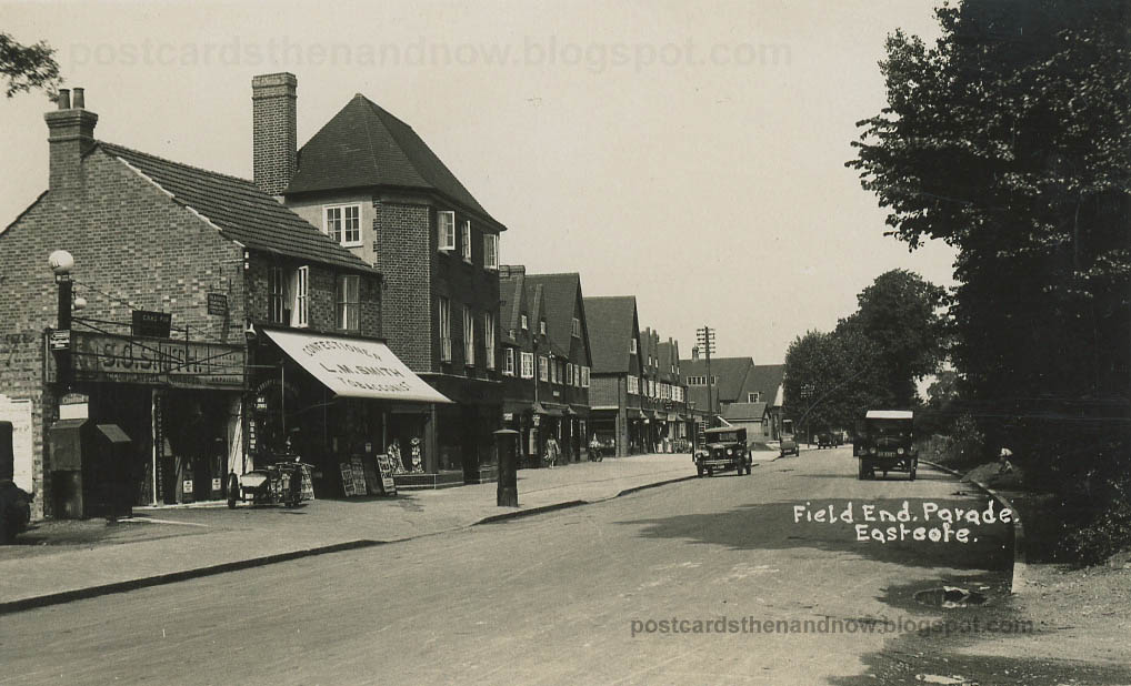 Postcards Then and Now Eastcote, Middlesex, Field End Parade c1930