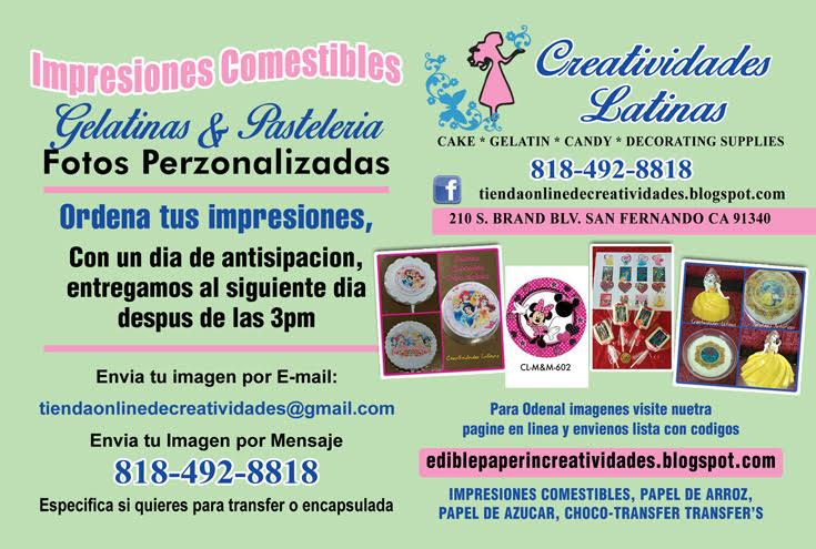 IMPRESIONES COMESTIBLES