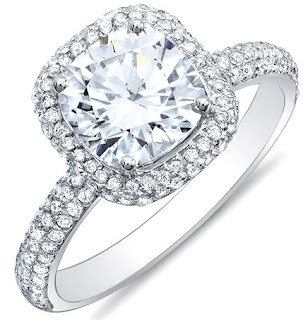 In 1800's, round cushion cut engagement rings were really well-known and to this time